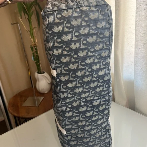 CHRISTIAN DIOR BLUE NYLON TROTTER BAG - Picture 3 of 16